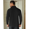 image:imageCOOFANDY Mens Quarter Zip Up Pullover Lightweight Mock Neck Sweatshirt Casual Long Sleeve Polo Shirt01black