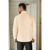 image:imageCOOFANDY Mens Quarter Zip Up Pullover Lightweight Mock Neck Sweatshirt Casual Long Sleeve Polo ShirtBeige