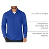 image:imageCOOFANDY Mens Quarter Zip Up Pullover Lightweight Mock Neck Sweatshirt Casual Long Sleeve Polo ShirtBlue