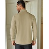 image:imageCOOFANDY Mens Quarter Zip Up Pullover Lightweight Mock Neck Sweatshirt Casual Long Sleeve Polo ShirtCamel