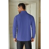 image:imageCOOFANDY Mens Quarter Zip Up Pullover Lightweight Mock Neck Sweatshirt Casual Long Sleeve Polo ShirtDenim Blue