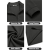 image:imageCOOFANDY Mens Quarter Zip Up Pullover Lightweight Mock Neck Sweatshirt Casual Long Sleeve Polo ShirtDrak Grey