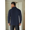 image:imageCOOFANDY Mens Quarter Zip Up Pullover Lightweight Mock Neck Sweatshirt Casual Long Sleeve Polo ShirtNavy Blue