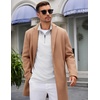 image:imageCOOFANDY Mens Quarter Zip Up Pullover Lightweight Mock Neck Sweatshirt Casual Long Sleeve Polo ShirtWhite