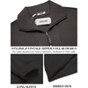 image:imageCOOFANDY Mens Quarter Zip Up Pullover Mock Neck Long Sleeve Sweater Casual Corduroy Polo SweatshirtDark Grey