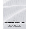image:imageCOOFANDY Mens Ribbed Polo Shirts Short Sleeve V Neck Slim Fit Polo TShirt Casual Summer Collared Golf ShirtWhite