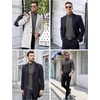 image:imageCOOFANDY Mens Ribbed Turtleneck Sweater Casual Basic Long Sleeve Knitted Pullover SweaterDark Gray