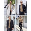 image:imageCOOFANDY Mens Ribbed Turtleneck Sweater Casual Basic Long Sleeve Knitted Pullover SweaterKhaki