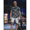 image:imageCOOFANDY Mens Short Sleeve Hoodie Workout Gym Sweatshirt Muscle Fit Fashion Athletic Hoodies Pullover Cotton Hooded TShirtsZcamo