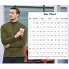 image:imageCOOFANDY Mens Slim Fit Basic Turtleneck Long Sleeve Lightweight Pullover Sweaters Casual Knitted Tops3 Pack  BlackArmy GreenLight Grey
