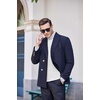 image:imageCOOFANDY Mens Slim Fit Basic Turtleneck Long Sleeve Lightweight Pullover Sweaters Casual Knitted Tops3 Pack  BlackWhiteLight Grey