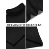 image:imageCOOFANDY Mens Slim Fit Basic Turtleneck Long Sleeve Lightweight Pullover Sweaters Casual Knitted TopsAll Black