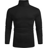 image:imageCOOFANDY Mens Slim Fit Basic Turtleneck Long Sleeve Lightweight Pullover Sweaters Casual Knitted TopsAll Black