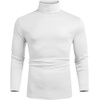 image:imageCOOFANDY Mens Slim Fit Basic Turtleneck Long Sleeve Lightweight Pullover Sweaters Casual Knitted TopsAll White