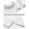 image:imageCOOFANDY Mens Slim Fit Basic Turtleneck Long Sleeve Lightweight Pullover Sweaters Casual Knitted TopsAll White