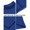 image:imageCOOFANDY Mens Slim Fit Basic Turtleneck Long Sleeve Lightweight Pullover Sweaters Casual Knitted TopsBlue