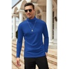 image:imageCOOFANDY Mens Slim Fit Basic Turtleneck Long Sleeve Lightweight Pullover Sweaters Casual Knitted TopsBlue