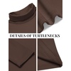 image:imageCOOFANDY Mens Slim Fit Basic Turtleneck Long Sleeve Lightweight Pullover Sweaters Casual Knitted TopsBrown