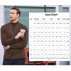 image:imageCOOFANDY Mens Slim Fit Basic Turtleneck Long Sleeve Lightweight Pullover Sweaters Casual Knitted TopsBrown