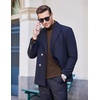 image:imageCOOFANDY Mens Slim Fit Basic Turtleneck Long Sleeve Lightweight Pullover Sweaters Casual Knitted TopsBrown