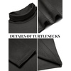 image:imageCOOFANDY Mens Slim Fit Basic Turtleneck Long Sleeve Lightweight Pullover Sweaters Casual Knitted TopsCharcoal