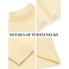 image:imageCOOFANDY Mens Slim Fit Basic Turtleneck Long Sleeve Lightweight Pullover Sweaters Casual Knitted TopsCream Beige