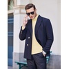 image:imageCOOFANDY Mens Slim Fit Basic Turtleneck Long Sleeve Lightweight Pullover Sweaters Casual Knitted TopsCream Beige