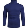 image:imageCOOFANDY Mens Slim Fit Basic Turtleneck Long Sleeve Lightweight Pullover Sweaters Casual Knitted TopsDark Blue