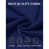 image:imageCOOFANDY Mens Slim Fit Basic Turtleneck Long Sleeve Lightweight Pullover Sweaters Casual Knitted TopsDark Blue