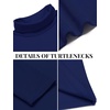 image:imageCOOFANDY Mens Slim Fit Basic Turtleneck Long Sleeve Lightweight Pullover Sweaters Casual Knitted TopsDark Blue