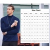 image:imageCOOFANDY Mens Slim Fit Basic Turtleneck Long Sleeve Lightweight Pullover Sweaters Casual Knitted TopsDark Blue
