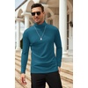 image:imageCOOFANDY Mens Slim Fit Basic Turtleneck Long Sleeve Lightweight Pullover Sweaters Casual Knitted TopsDenim Blue