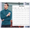 image:imageCOOFANDY Mens Slim Fit Basic Turtleneck Long Sleeve Lightweight Pullover Sweaters Casual Knitted TopsDenim Blue
