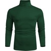 image:imageCOOFANDY Mens Slim Fit Basic Turtleneck Long Sleeve Lightweight Pullover Sweaters Casual Knitted TopsGreen