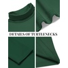 image:imageCOOFANDY Mens Slim Fit Basic Turtleneck Long Sleeve Lightweight Pullover Sweaters Casual Knitted TopsGreen