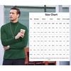 image:imageCOOFANDY Mens Slim Fit Basic Turtleneck Long Sleeve Lightweight Pullover Sweaters Casual Knitted TopsGreen