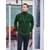image:imageCOOFANDY Mens Slim Fit Basic Turtleneck Long Sleeve Lightweight Pullover Sweaters Casual Knitted TopsGreen