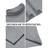 image:imageCOOFANDY Mens Slim Fit Basic Turtleneck Long Sleeve Lightweight Pullover Sweaters Casual Knitted TopsGrey