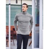 image:imageCOOFANDY Mens Slim Fit Basic Turtleneck Long Sleeve Lightweight Pullover Sweaters Casual Knitted TopsGrey