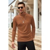 image:imageCOOFANDY Mens Slim Fit Basic Turtleneck Long Sleeve Lightweight Pullover Sweaters Casual Knitted TopsKhaki