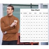 image:imageCOOFANDY Mens Slim Fit Basic Turtleneck Long Sleeve Lightweight Pullover Sweaters Casual Knitted TopsKhaki