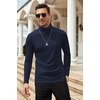image:imageCOOFANDY Mens Slim Fit Basic Turtleneck Long Sleeve Lightweight Pullover Sweaters Casual Knitted TopsNavy