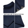 image:imageCOOFANDY Mens Slim Fit Basic Turtleneck Long Sleeve Lightweight Pullover Sweaters Casual Knitted TopsNavy