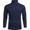image:imageCOOFANDY Mens Slim Fit Basic Turtleneck Long Sleeve Lightweight Pullover Sweaters Casual Knitted TopsNavy