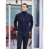 image:imageCOOFANDY Mens Slim Fit Basic Turtleneck Long Sleeve Lightweight Pullover Sweaters Casual Knitted TopsNavy