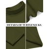 image:imageCOOFANDY Mens Slim Fit Basic Turtleneck Long Sleeve Lightweight Pullover Sweaters Casual Knitted TopsOlive Green