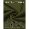 image:imageCOOFANDY Mens Slim Fit Basic Turtleneck Long Sleeve Lightweight Pullover Sweaters Casual Knitted TopsOlive Green