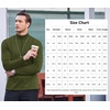 image:imageCOOFANDY Mens Slim Fit Basic Turtleneck Long Sleeve Lightweight Pullover Sweaters Casual Knitted TopsOlive Green