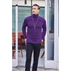 image:imageCOOFANDY Mens Slim Fit Basic Turtleneck Long Sleeve Lightweight Pullover Sweaters Casual Knitted TopsPurple