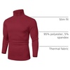 image:imageCOOFANDY Mens Slim Fit Basic Turtleneck Long Sleeve Lightweight Pullover Sweaters Casual Knitted TopsRed